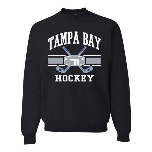 Wild Bobby City of Tampa Bay Hockey Fantasy Fan Sports Unisex Crewneck Sweatshirt, Black, Small