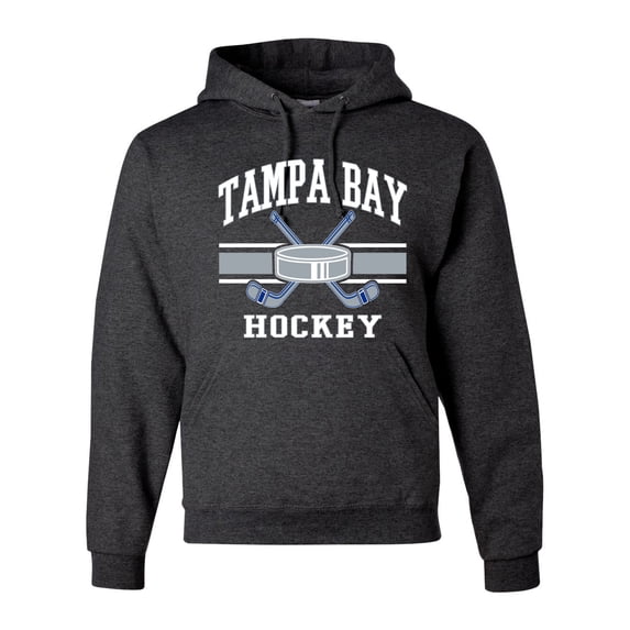 Wild Bobby City of Tampa Bay Hockey Fantasy Fan Sports Unisex Hoodie Sweatshirt, Heather Black, Small