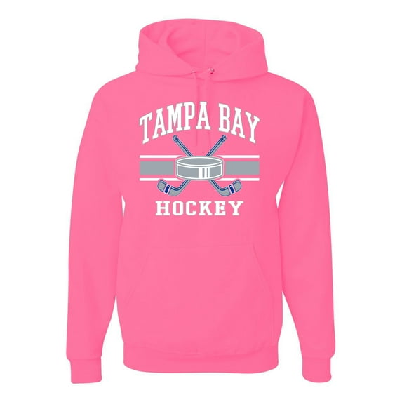 Wild Bobby City of Tampa Bay Hockey Fantasy Fan Sports Unisex Hoodie Sweatshirt, Neon Pink, XX-Large