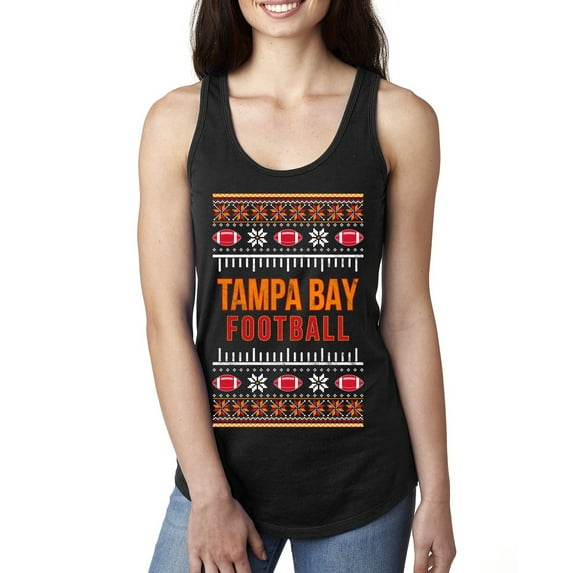 Wild Bobby City of Tampa Bay TB American Football Fantasy Fan Sports Women Racerback Tank Top, Black, Large
