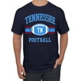 thumbnail image 1 of Wild Bobby City of Tennessee TEN American Football Fantasy Fan Sports Men's Graphic T-Shirt, Navy, 2XL, 1 of 3