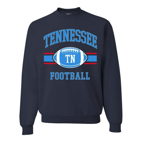 Wild Bobby City of Tennessee TEN American Football Fantasy Fan Sports Unisex Crewneck Graphic Sweatshirt, Navy, Large