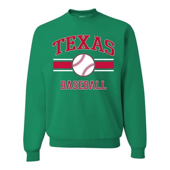 Wild Bobby City of Texas Baseball Fantasy Fan Sports Unisex Crewneck Sweatshirt, Kelly, XX-Large