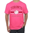 thumbnail image 1 of Wild Bobby City of Toronto Basketball Fantasy Fan Sports Men's T-Shirt, Neon Pink, XX-Large, 1 of 5