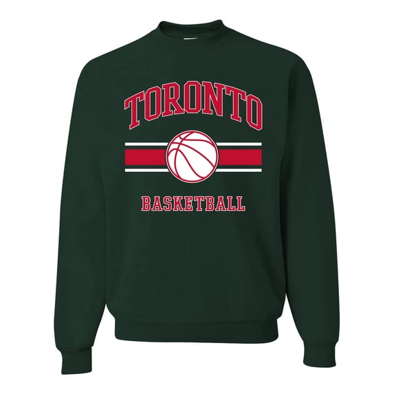 Wild Bobby City of Toronto Basketball Fantasy Fan Sports Unisex Crewneck Sweatshirt, Forest Green, 3X-Large