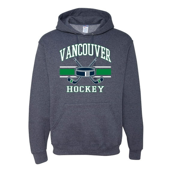 Wild Bobby City of Vancouver Hockey Fantasy Fan Sports Unisex Hoodie Sweatshirt, Vintage Heather Navy, Small