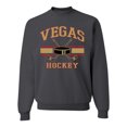 thumbnail image 1 of Wild Bobby City of Vegas Hockey Fantasy Fan Sports Unisex Crewneck Sweatshirt, Charcoal, Small, 1 of 5