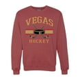 thumbnail image 1 of Wild Bobby City of Vegas Hockey Fantasy Fan Sports Unisex Crewneck Sweatshirt, Vintage Heather Red, XX-Large, 1 of 5