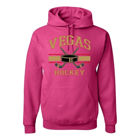 Wild Bobby City of Vegas Hockey Fantasy Fan Sports Unisex Hoodie Sweatshirt, Fuschia, XX-Large