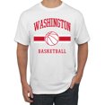 thumbnail image 1 of Wild Bobby City of Washington Basketball Fantasy Fan Sports Men's T-Shirt, White, X-Large, 1 of 5