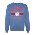 thumbnail image 1 of Wild Bobby City of Washington Basketball Fantasy Fan Sports Unisex Crewneck Sweatshirt, Vintage Heather Blue, XX-Large, 1 of 5