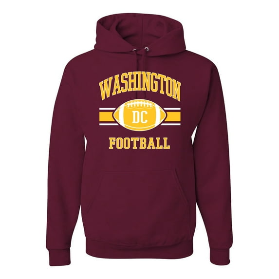 Wild Bobby City of Washington was American Football Fantasy Fan | Mens Sports Hooded Sweatshirt Graphic Hoodie, Maroon, 3XL