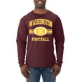 thumbnail image 1 of Wild Bobby City of Washington was American Football Fantasy Fan Sports Mens Long Sleeve Shirt, Maroon, 2XL, 1 of 3