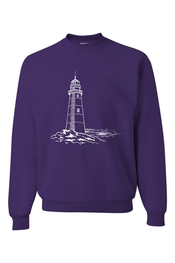 Classic Coastal Lighthouse Cove Unisex Crewneck Sweatshirt