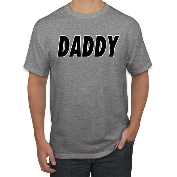 Wild Bobby, Classic Daddy Dad, Father's Day, Men Graphic Tee, Heather Grey, Large