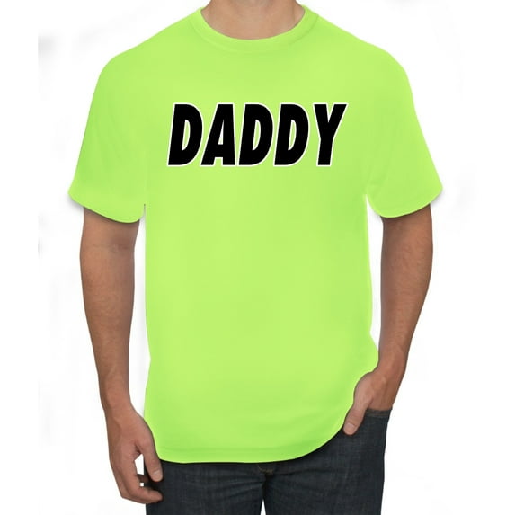 Wild Bobby, Classic Daddy Dad, Father's Day, Men Graphic Tee, Safety Green, XX-Large