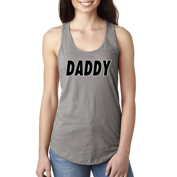 Wild Bobby, Classic Daddy Dad, Father's Day, Women Racerback Tank Top, Heather Grey, Small