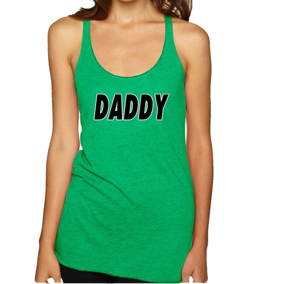Wild Bobby, Classic Daddy Dad, Father's Day, Women Tri-Blend Racerback Tank Top, Envy, Medium