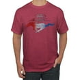 thumbnail image 1 of Wild Bobby, Classic Ford Mustang Car Logo, Cars and Trucks, Men's Graphic T-Shirt, Vintage Heather Red, Large, 1 of 3