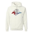 thumbnail image 1 of Wild Bobby, Classic Ford Mustang Car Logo, Cars and Trucks, Unisex Graphic Hoodie Sweatshirt, White, Medium, 1 of 3