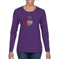 thumbnail image 1 of Wild Bobby, Classic Ford Mustang Car Logo, Cars and Trucks, Womens Graphic Long Sleeve T-Shirt, Purple, XX-Large, 1 of 3