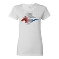 thumbnail image 1 of Wild Bobby, Classic Ford Mustang Car Logo, Cars and Trucks, Womens Graphic T-Shirt, White, Small, 1 of 3