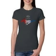 thumbnail image 1 of Wild Bobby, Classic Ford Mustang Car Logo, Cars and Trucks, Womens Slim Fit Junior Tee, Dark Grey, Large, 1 of 3