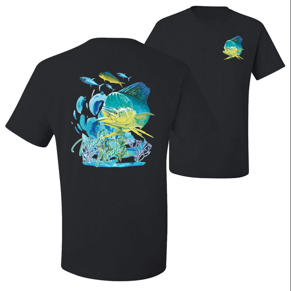 Wild Bobby, Classic Fresh Mahi Classic Nautical Fish Fishing Graphic T-Shirt