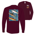 thumbnail image 1 of Wild Bobby, Classic Rainbow Brook Brown Trout Fish Trio Fishing Mens Long Sleeve Shirt, 1 of 1