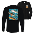 thumbnail image 1 of Wild Bobby, Classic Rainbow Brook Brown Trout Fish Trio Fishing Mens Long Sleeve Shirt, 1 of 1