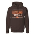 thumbnail image 1 of Wild Bobby Cleveland CLE Hometown City Football Fan Pride Sports Unisex Graphic Hoodie Sweatshirt, Brown, XX-Large, 1 of 6