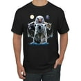thumbnail image 1 of Wild Bobby, Collage of Popular Wild Life Animals, Graphic Tees, Black, 5XL, 1 of 3