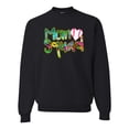 thumbnail image 1 of Wild Bobby, Colorful Baseball Mom Squad, Sports, Unisex Crewneck Graphic Sweatshirt, Black, Small, 1 of 4