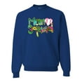 thumbnail image 1 of Wild Bobby, Colorful Baseball Mom Squad, Sports, Unisex Crewneck Graphic Sweatshirt, Royal, Small, 1 of 4