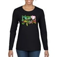 thumbnail image 1 of Wild Bobby, Colorful Baseball Mom Squad, Sports, Women Graphic Long Sleeve Tee, Black, X-Large, 1 of 4