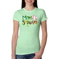 thumbnail image 1 of Wild Bobby, Colorful Baseball Mom Squad, Sports, Women Slim Fit Junior Tee, Mint, Small, 1 of 4