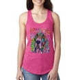 thumbnail image 1 of Wild Bobby, Colorful Beagle | Dogs Love You | Dean Russo Art Animal Lover Ladies Racerback Tank Top, Raspberry, Medium, 1 of 6