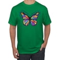 thumbnail image 1 of Wild Bobby, Colorful Butterfly Oh Butterfly On Whispering Wings Animal Lover Men's Graphic T-Shirt, Kelly, 2XL, 1 of 3