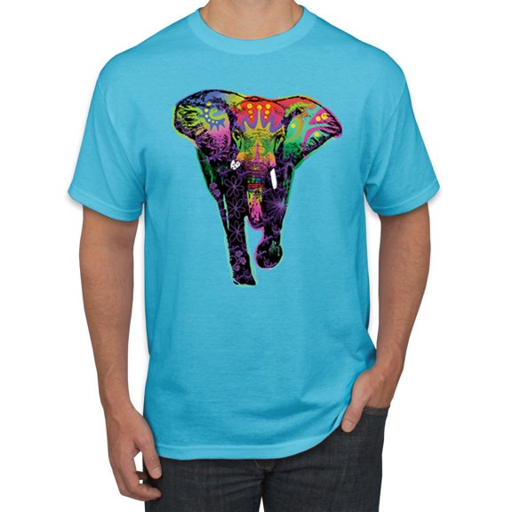 Wild Bobby, Colorful Butterfly Oh Butterfly On Whispering Wings Animal Lover Men's Graphic T-Shirt, Light Turquoise, X-Large