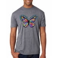 thumbnail image 1 of Wild Bobby, Colorful Butterfly Oh Butterfly On Whispering Wings Animal Lover Mens Premium Tri Blend T-Shirt, Premium Heather, Small, 1 of 3
