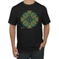 thumbnail image 1 of Wild Bobby, Colorful Celtic Style Knot Leaves, Men Graphic Tees, Black, Small, 1 of 3