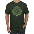 thumbnail image 1 of Wild Bobby, Colorful Celtic Style Knot Leaves, Men Graphic Tees, Forest Green, Large, 1 of 3