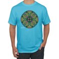 thumbnail image 1 of Wild Bobby, Colorful Celtic Style Knot Leaves, Men Graphic Tees, Light Turquoise, Medium, 1 of 3