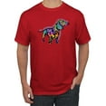 thumbnail image 1 of Wild Bobby, Colorful Dachshund Is My Spirit Animal Lover Men's Graphic T-Shirt, Red, 3XL, 1 of 3