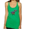 thumbnail image 1 of Wild Bobby, Colorful Dachshund Is My Spirit Animal Lover Tri-Blend Racerback Tank Top, Envy, Small, 1 of 3