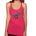 thumbnail image 1 of Wild Bobby, Colorful Dachshund Is My Spirit Animal Lover Tri-Blend Racerback Tank Top, Shocking Pink, X-Large, 1 of 3