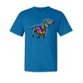 thumbnail image 1 of Wild Bobby,Colorful Dachshund Is My Spirit Dog Lover Garment-Dyed Washed Look Short Sleeve Tees, Cobalt, X-Large, 1 of 3