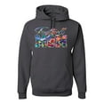 thumbnail image 1 of Wild Bobby,Colorful Football Mom Sports Unisex Graphic Hoodie Sweatshirt, Charcoal, 3XL, 1 of 3