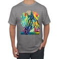 thumbnail image 1 of Colorful Horse Head Animal Lover Men's Graphic T-Shirt, Heather Grey, 2XL, 1 of 3