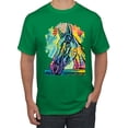 thumbnail image 1 of Colorful Horse Head Animal Lover Men's Graphic T-Shirt, Kelly, 5XL, 1 of 3